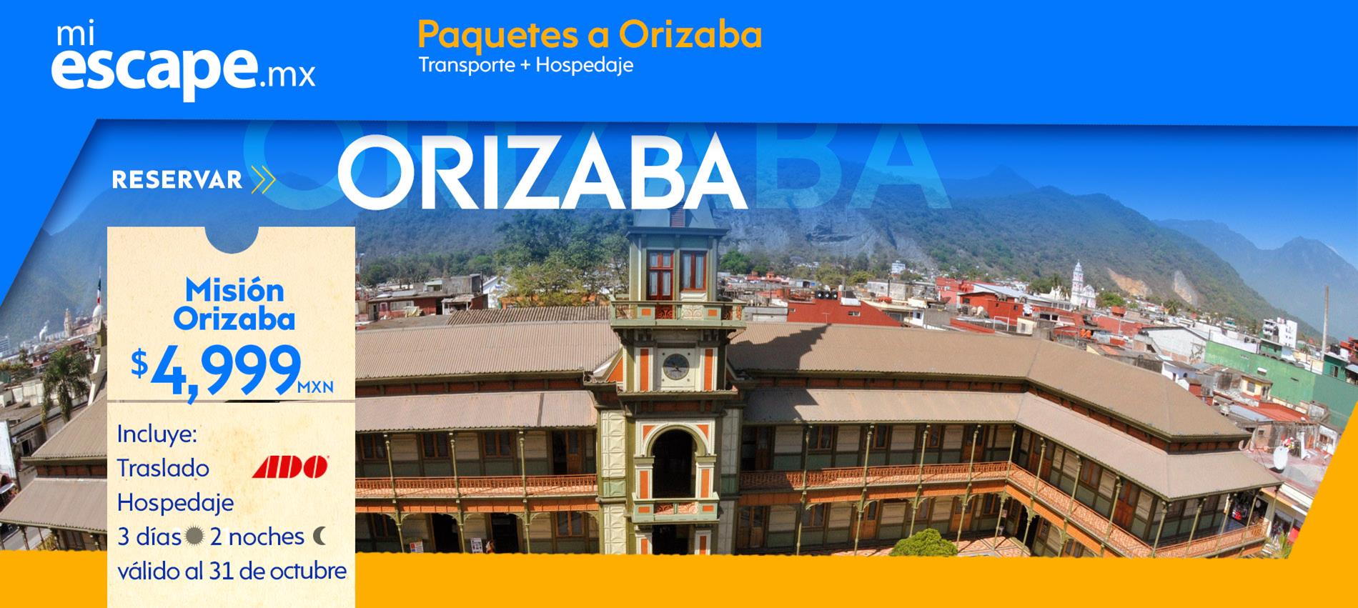 Paquetes | Ciudad de México - Orizaba